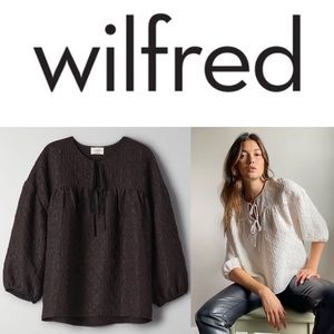 Aritzia Wilfred Playa Blouse in black Size L
